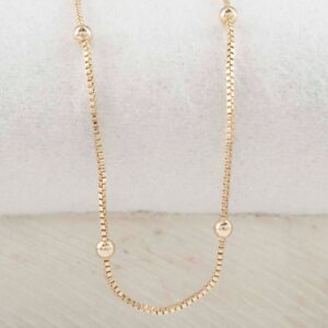 CADENA VENECIANA BOLITAS 2.5mm-45cm