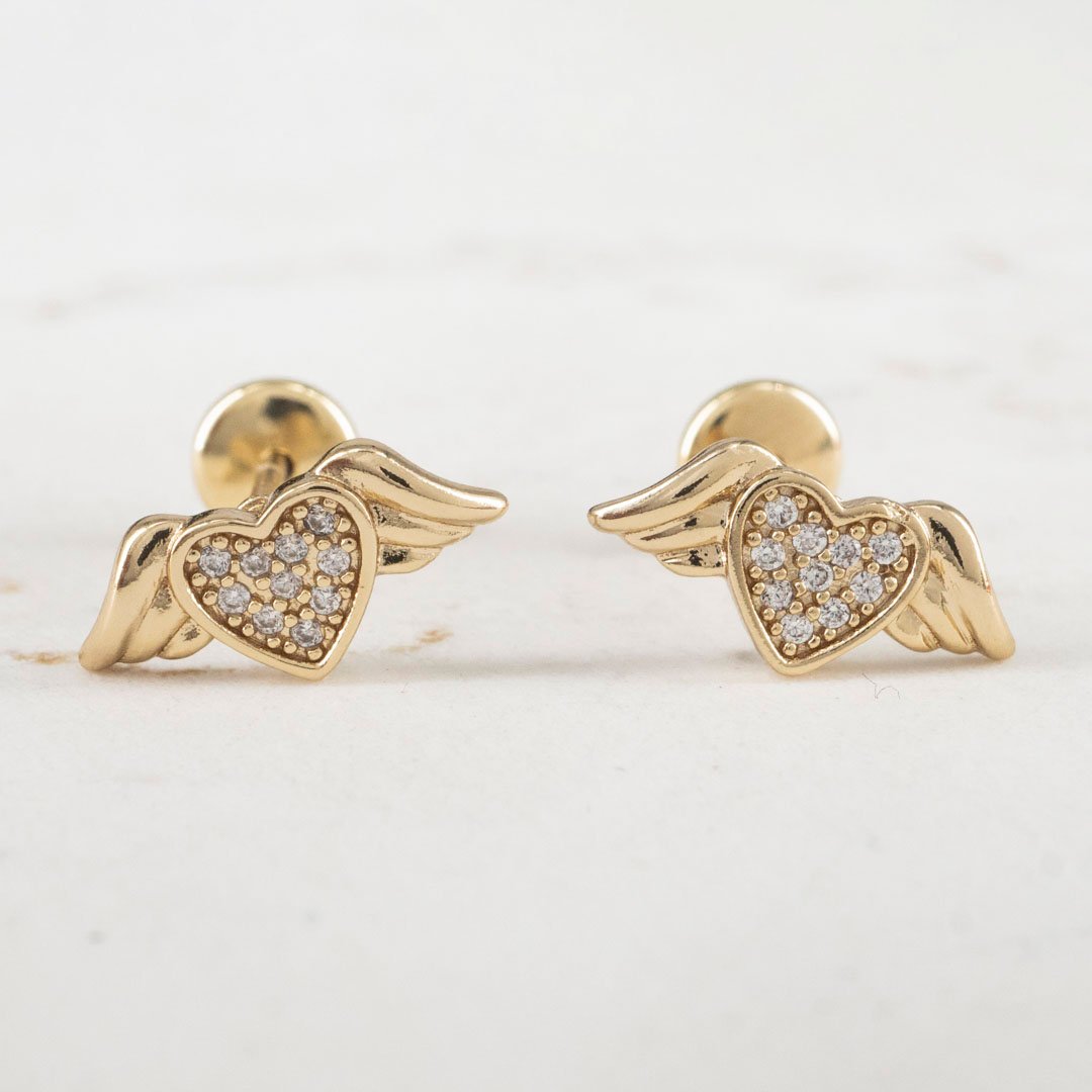 TOPO CORAZÓN CON ALAS CIRCONES TOPO CORAZÓN CON ALAS CIRCONES