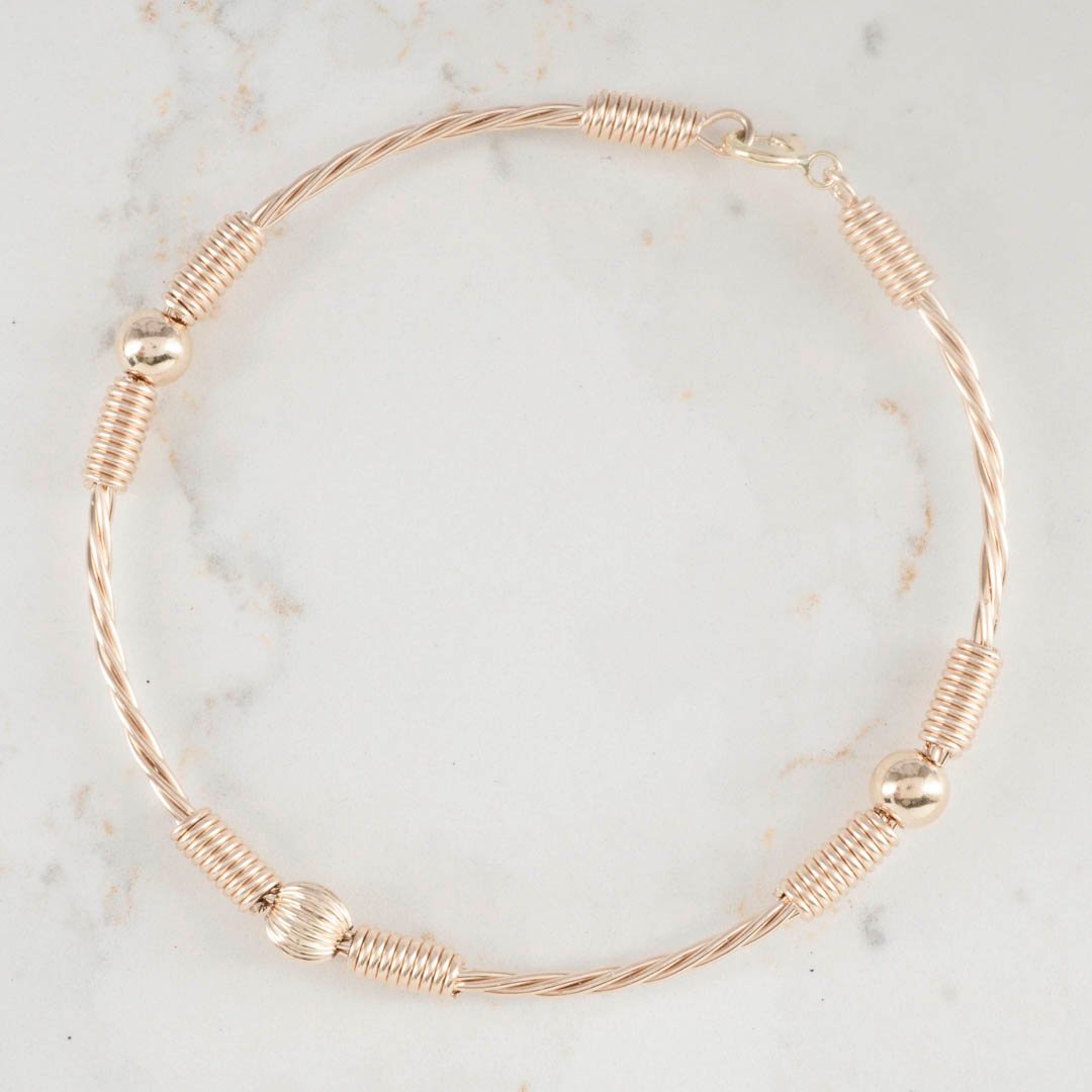 PULSERA RUSTICA 3 BALINES 5MM PULSERA RUSTICA 3 BALINES 5MM