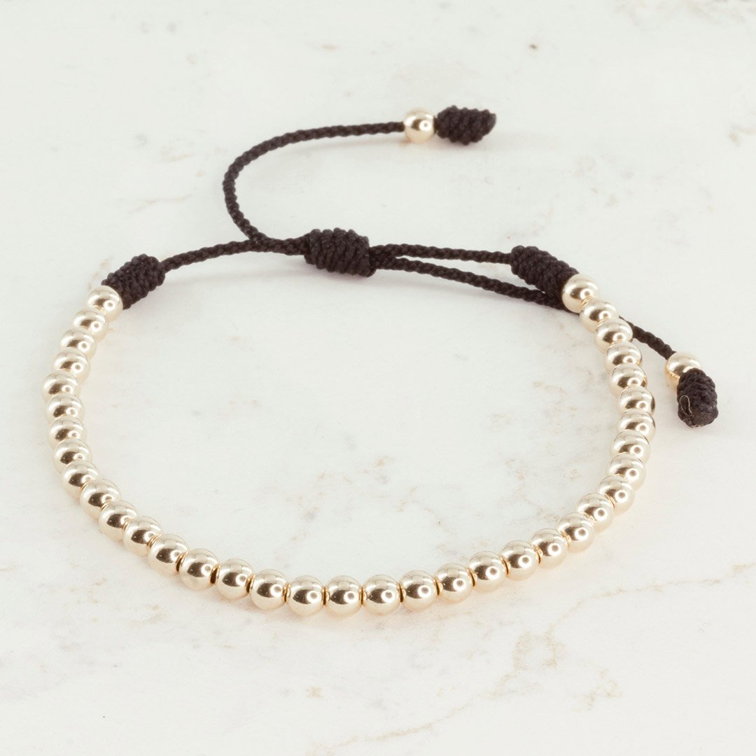 PULSERA BALINERIA SENCILLA 4MM NEGRO PULSERA BALINERIA SENCILLA 4MM NEGRO